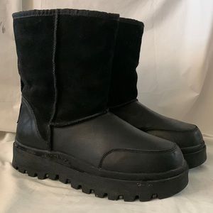 SKECHERS VTG 90’s Y2K Suede Leather Fur Lined Chunky Platform Boots